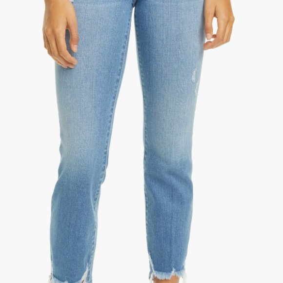 FRAME Le High Ripped Straight Leg Jeans - Picture 3 of 11